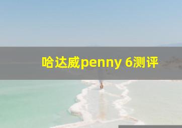 哈达威penny 6测评